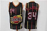 Rockets 34 Hakeem Olajuwon Black Hardwood Classics Jersey,baseball caps,new era cap wholesale,wholesale hats